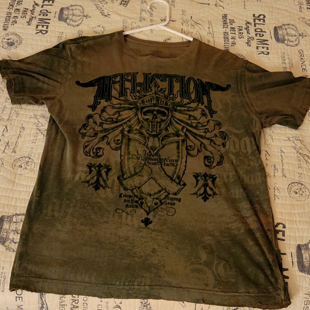 Affliction Men's Large Green